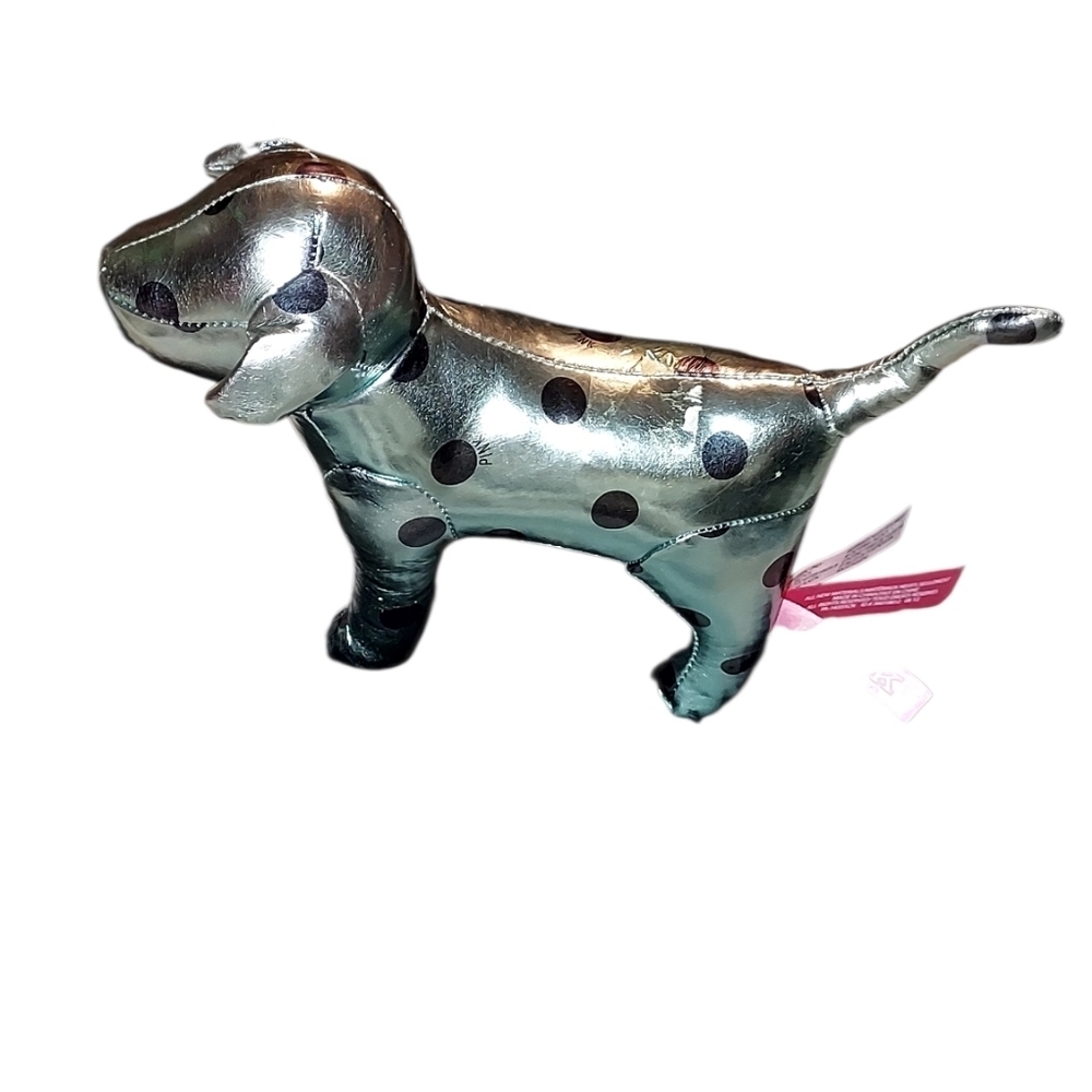 Victorias Secret Pink Teal Black Polka Dot Dog